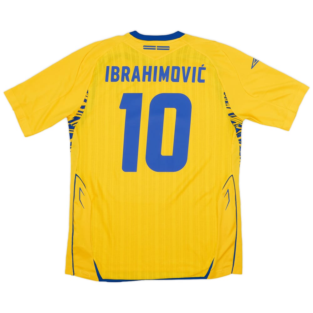 2007-09 Sweden Home Shirt Ibrahimovic #10 - 8/10 - (L)