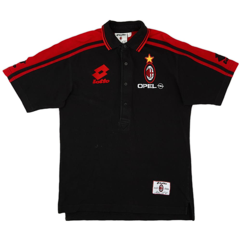 1997-98 AC Milan Lotto Polo Shirt - 9/10 - (L)