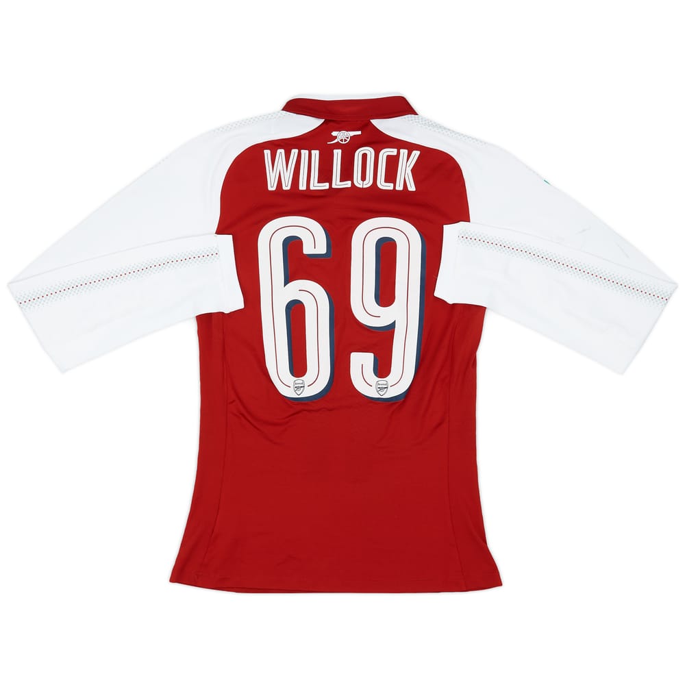 2018 Arsenal Match Issue Carabao Cup Final Home L/S Shirt Willock #69