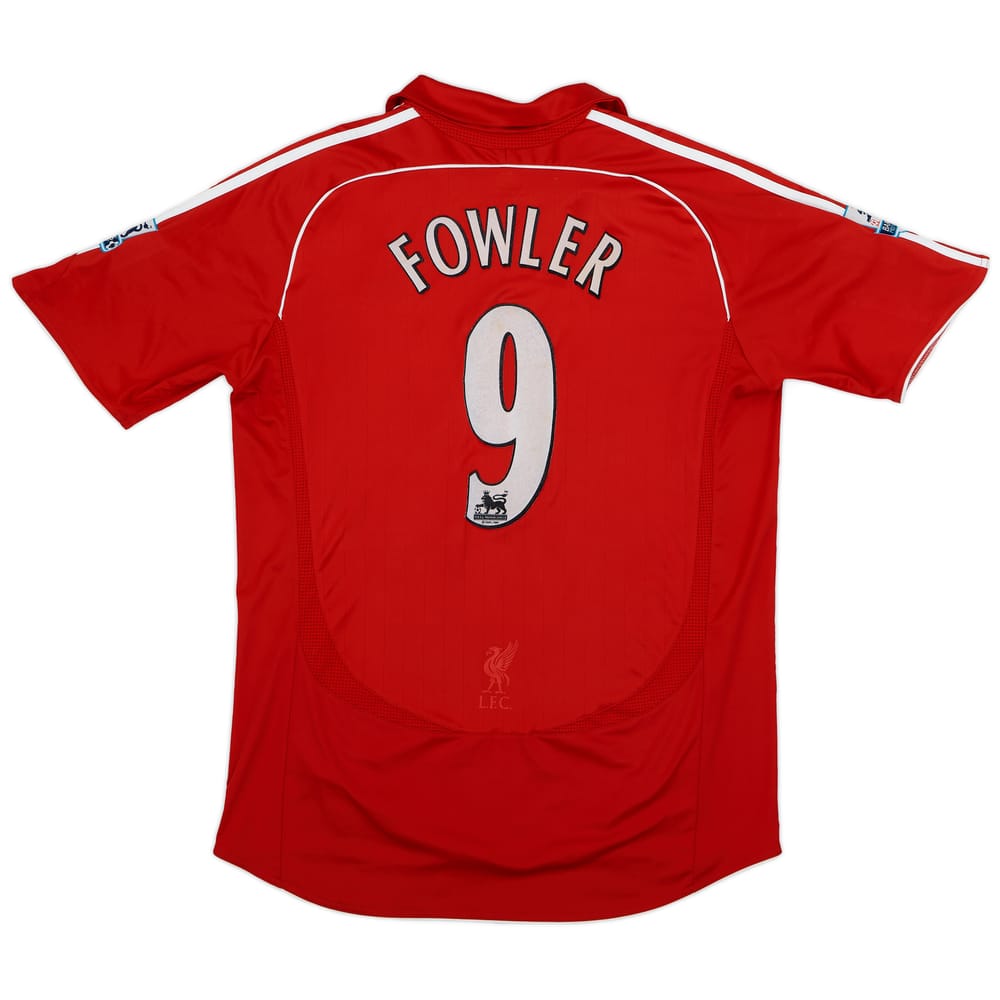 2006-08 Liverpool Home Shirt Fowler #9 - 6/10 - (L)
