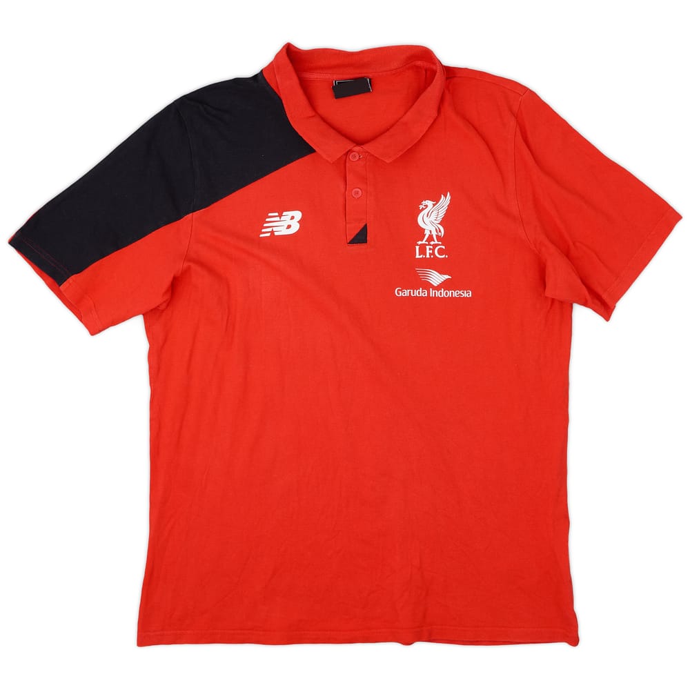 2015-16 Liverpool New Balance Polo Shirt - 9/10 - (XL)