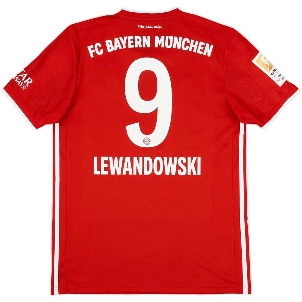 2020-21 Bayern Munich Home Shirt Lewandowski #9 - 9/10 - (M)