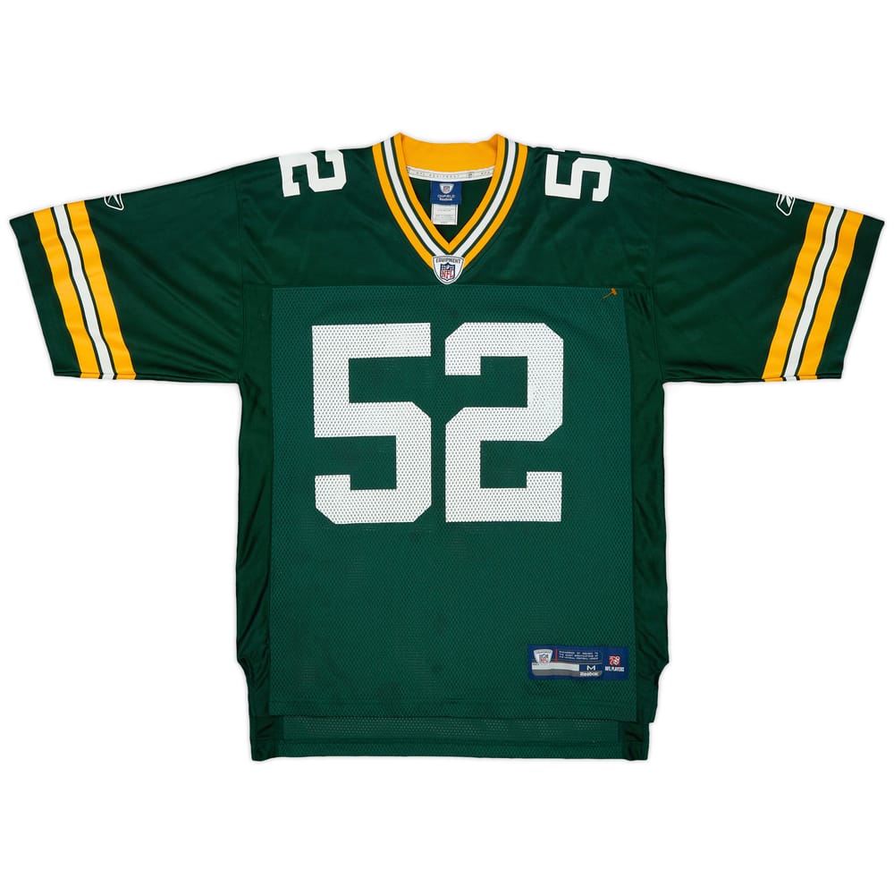 2009-11 Green Bay Packers Matthews #52 Reebok On Field Home Jersey - 9/10 - (M)