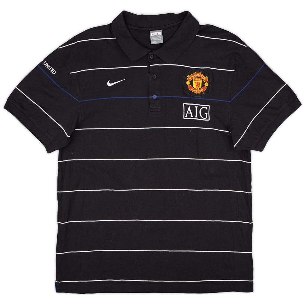 2008-09 Manchester United Nike Polo Shirt - 9/10 - (XL)