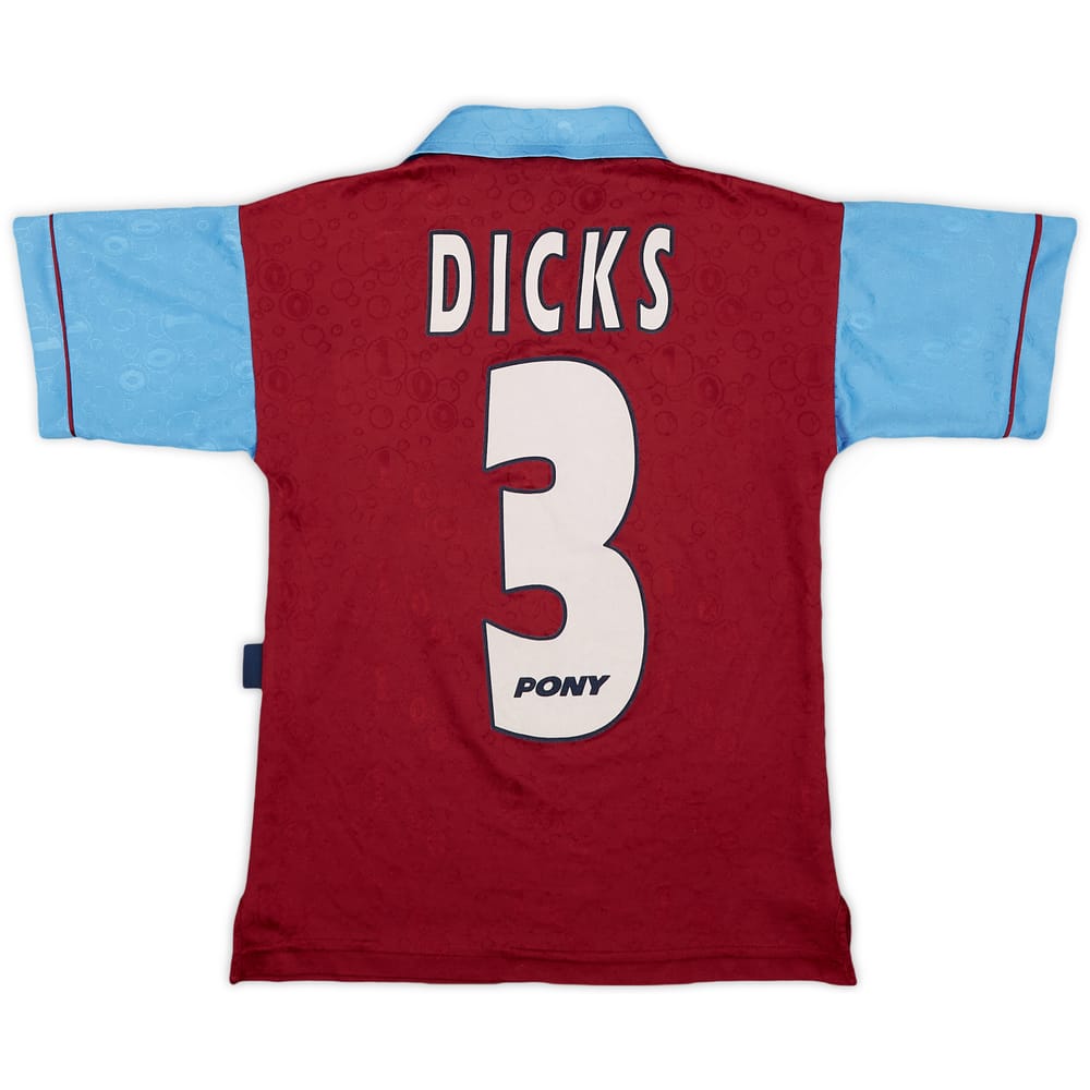 1995-97 West Ham Centenary Home Shirt Dicks #3 - 8/10 - (S.Boys)
