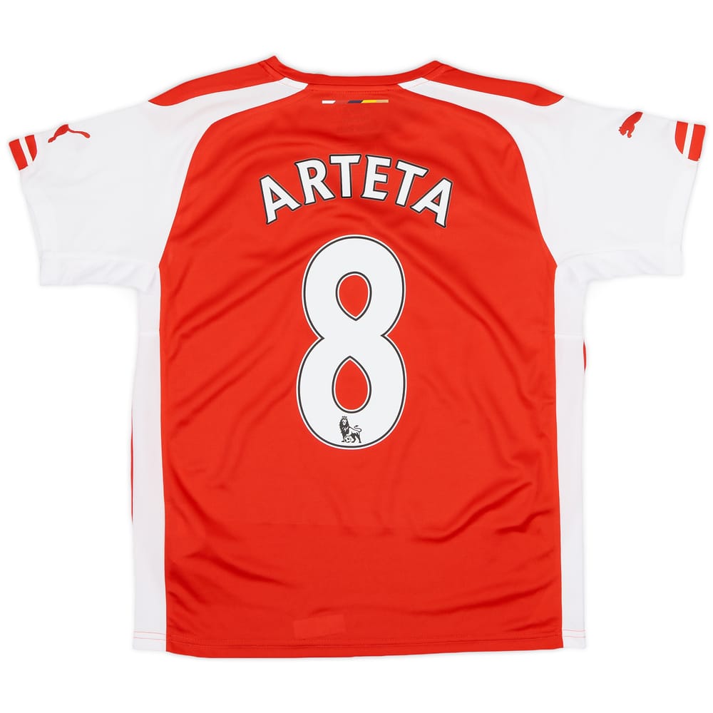 2014-15 Arsenal Home Shirt Arteta #8 (XL.Boys)