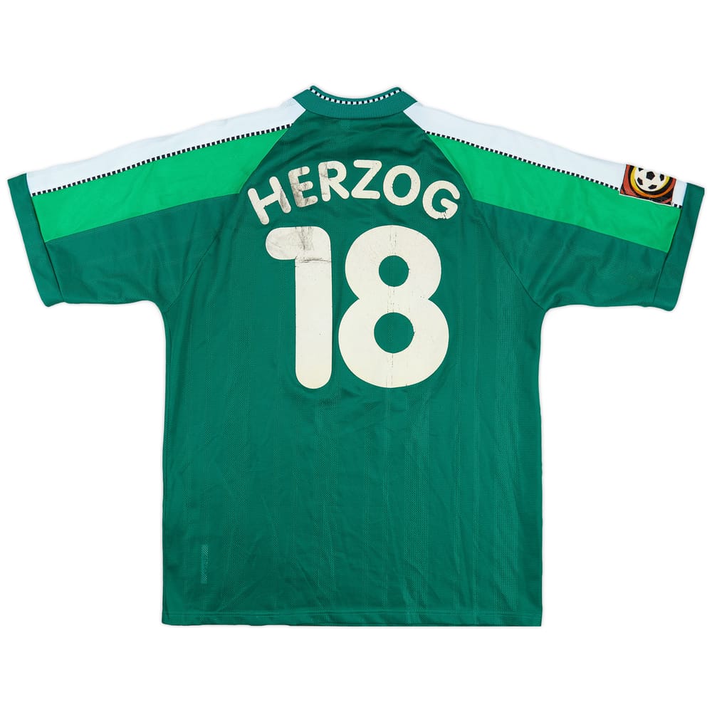 1997-99 Werder Bremen Home Shirt Herzog #18 - 6/10 - (XL)