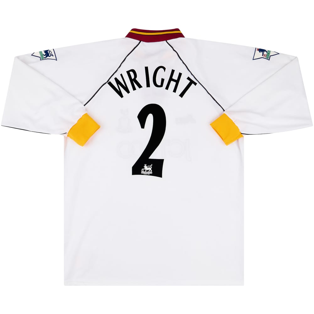 1999-00 Bradford Match Issue Away L/S Shirt Wright #2