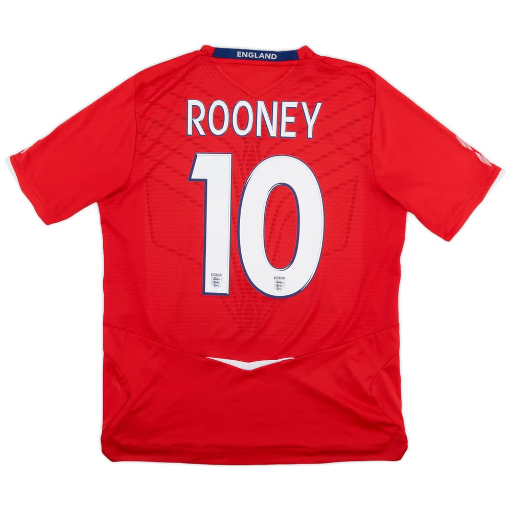 2008-10 England Away Shirt Rooney #10 - 8/10 - (L)