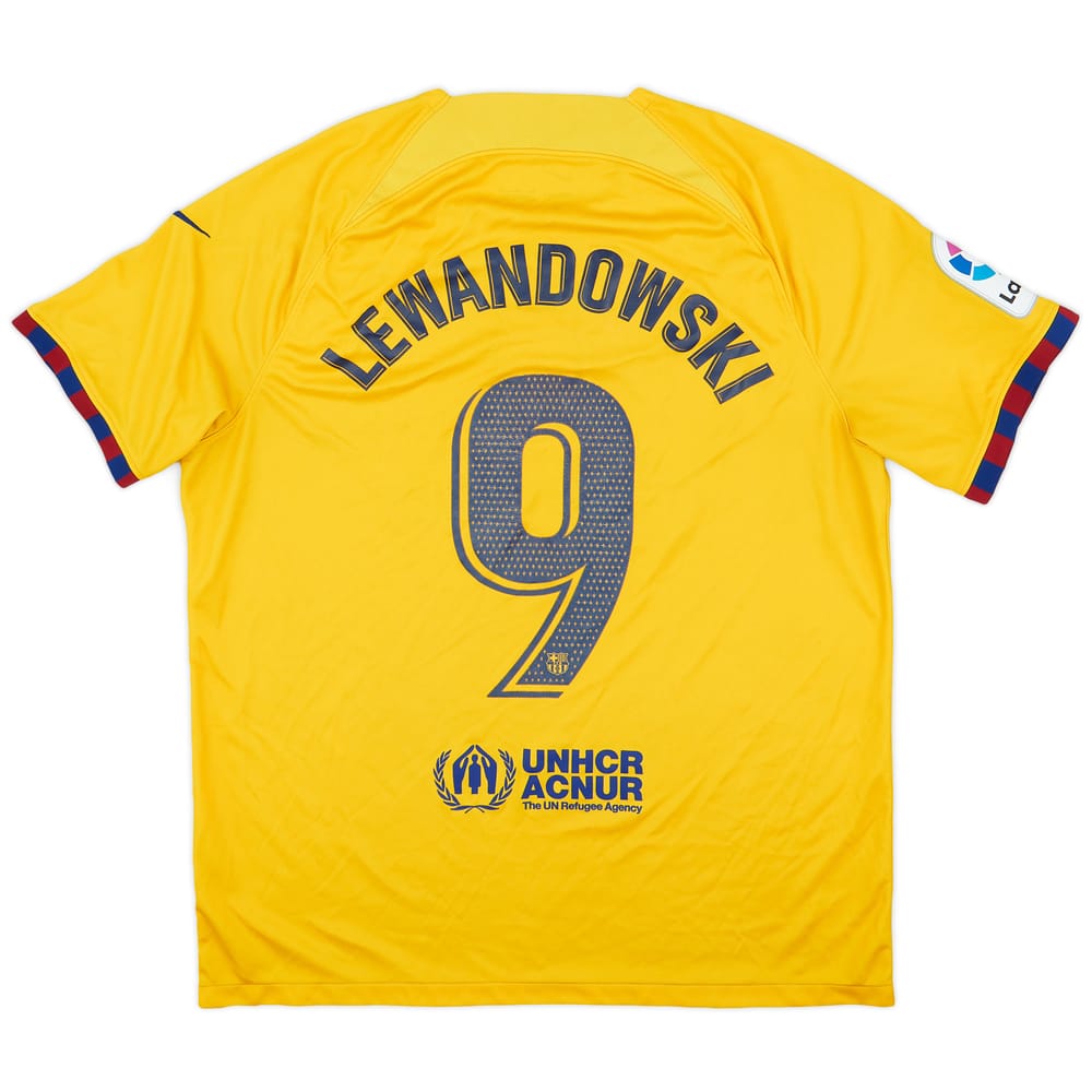 2023-24 Barcelona Fourth Shirt Lewandowski #9 - 6/10 - (XL)
