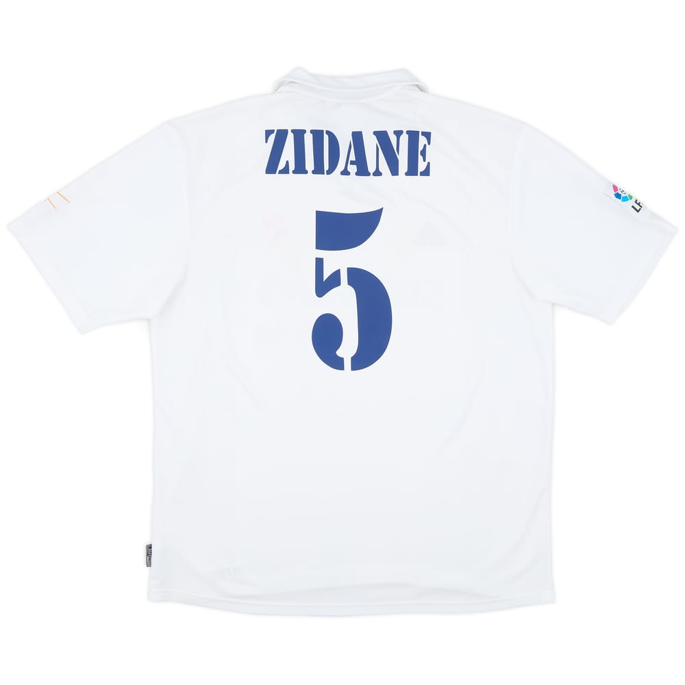 2002-03 Real Madrid Centenary Home Shirt Zidane #5 - 6/10 - (XL)