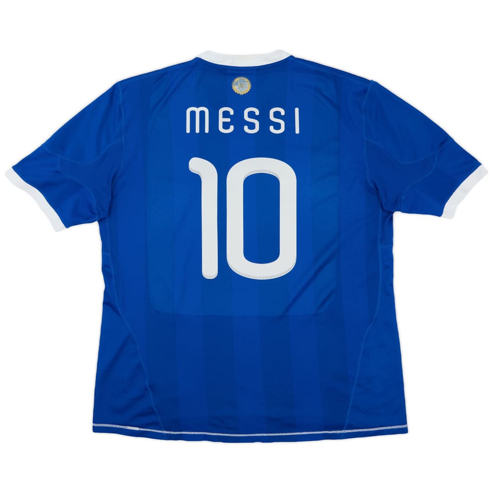 2010-11 Argentina Away Shirt Messi #10 - 7/10 - (XXL)