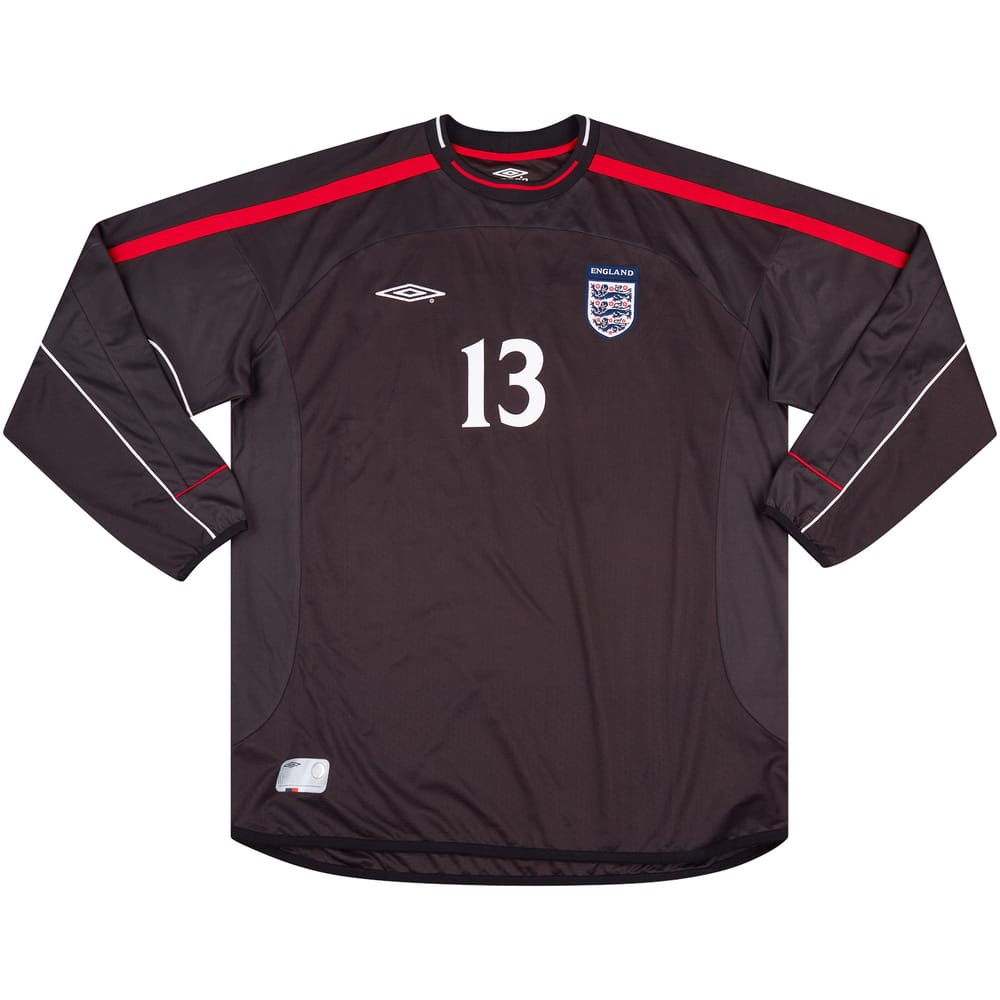 2001-02 England Match Issue GK Shirt #13 (Evans)