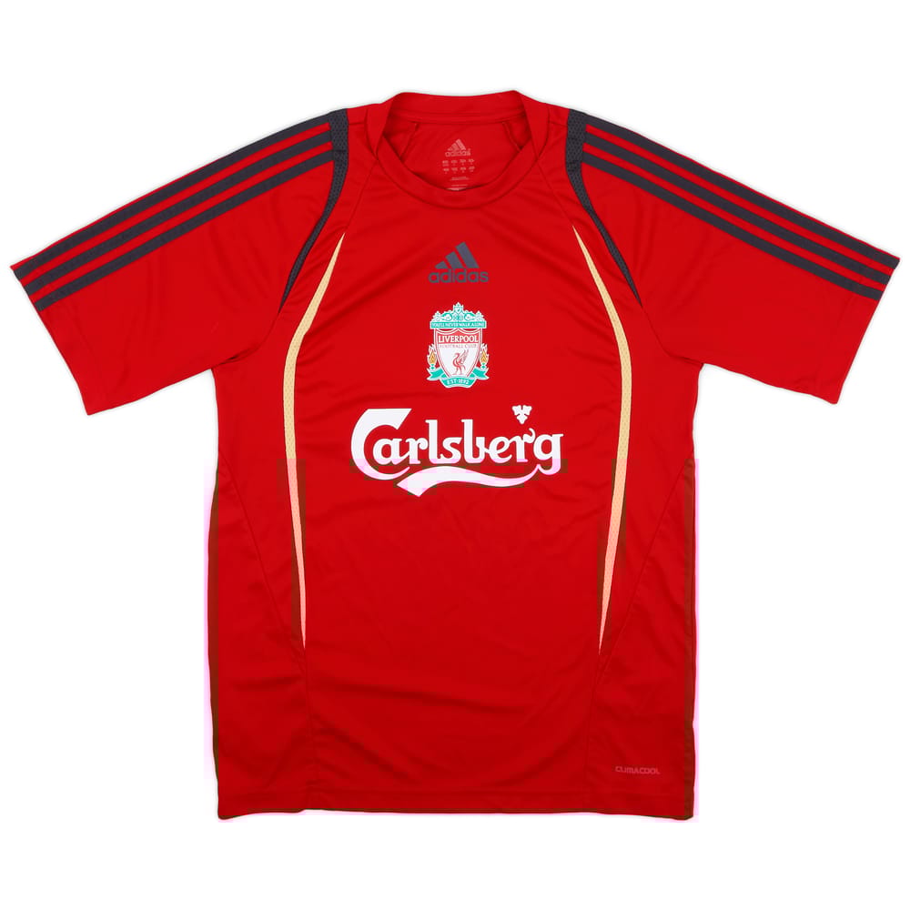 2009-10 Liverpool adidas Training Shirt - 8/10 - (S)