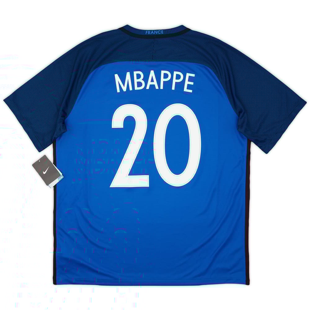 2016-17 France Home Shirt Mbappe #20 (XL)