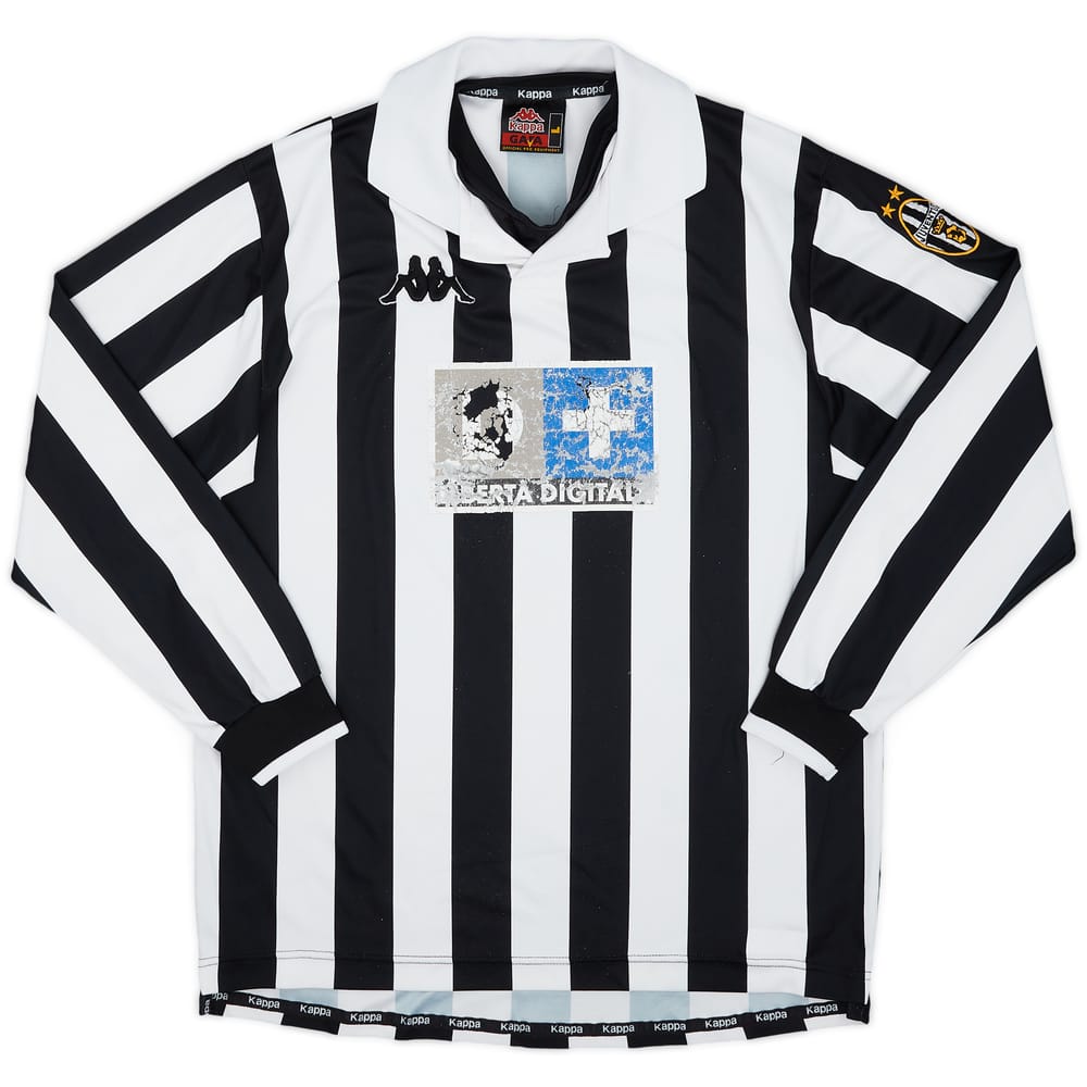 1995-97 Juventus Home L/S Shirt - 4/10 - (L)