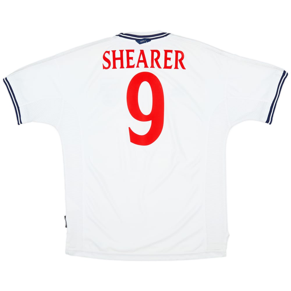 1999-01 England Home Shirt Shearer #9 - 8/10 - (XL)