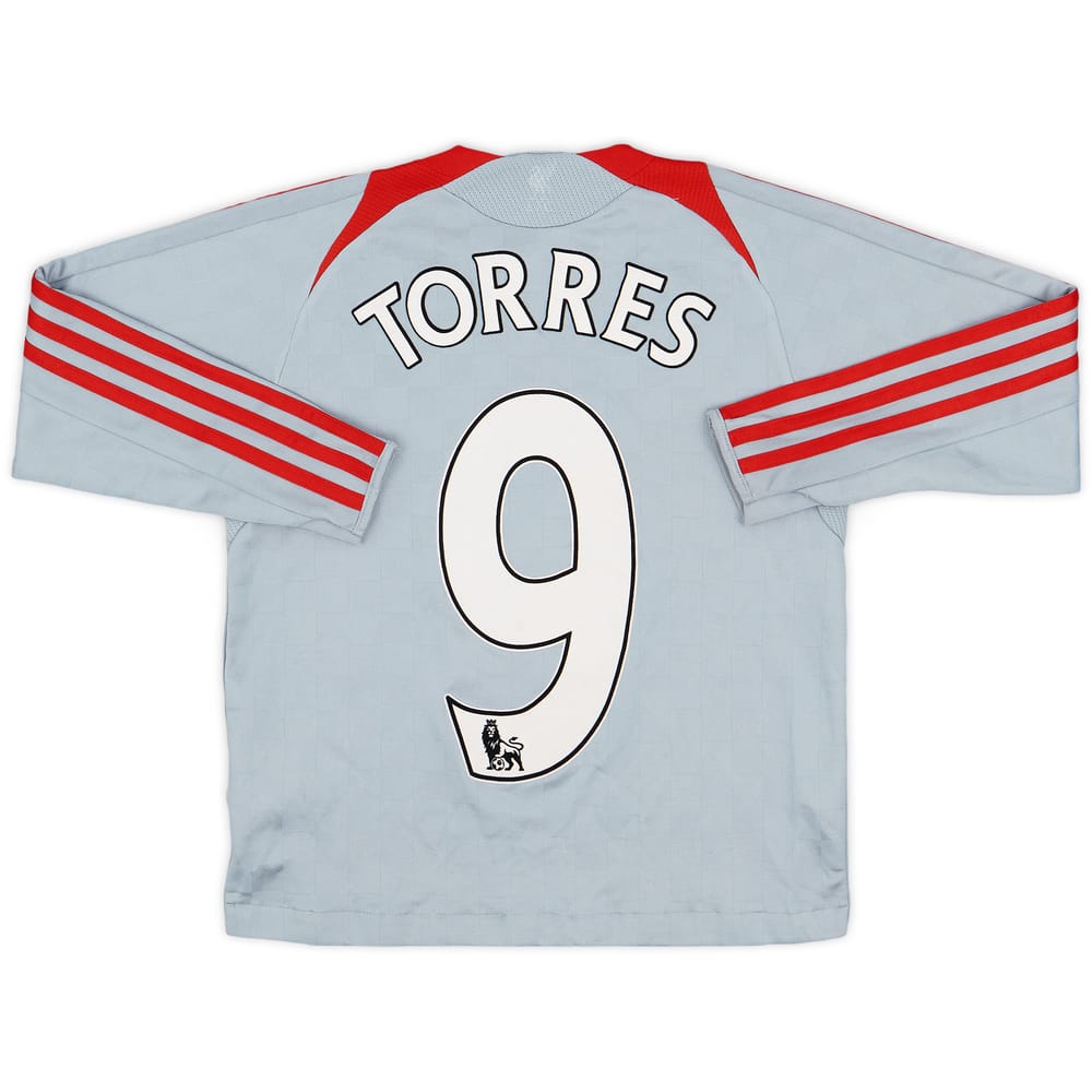 2008-09 Liverpool Away L/S Shirt Torres #9 - 7/10 - (S.Boys)