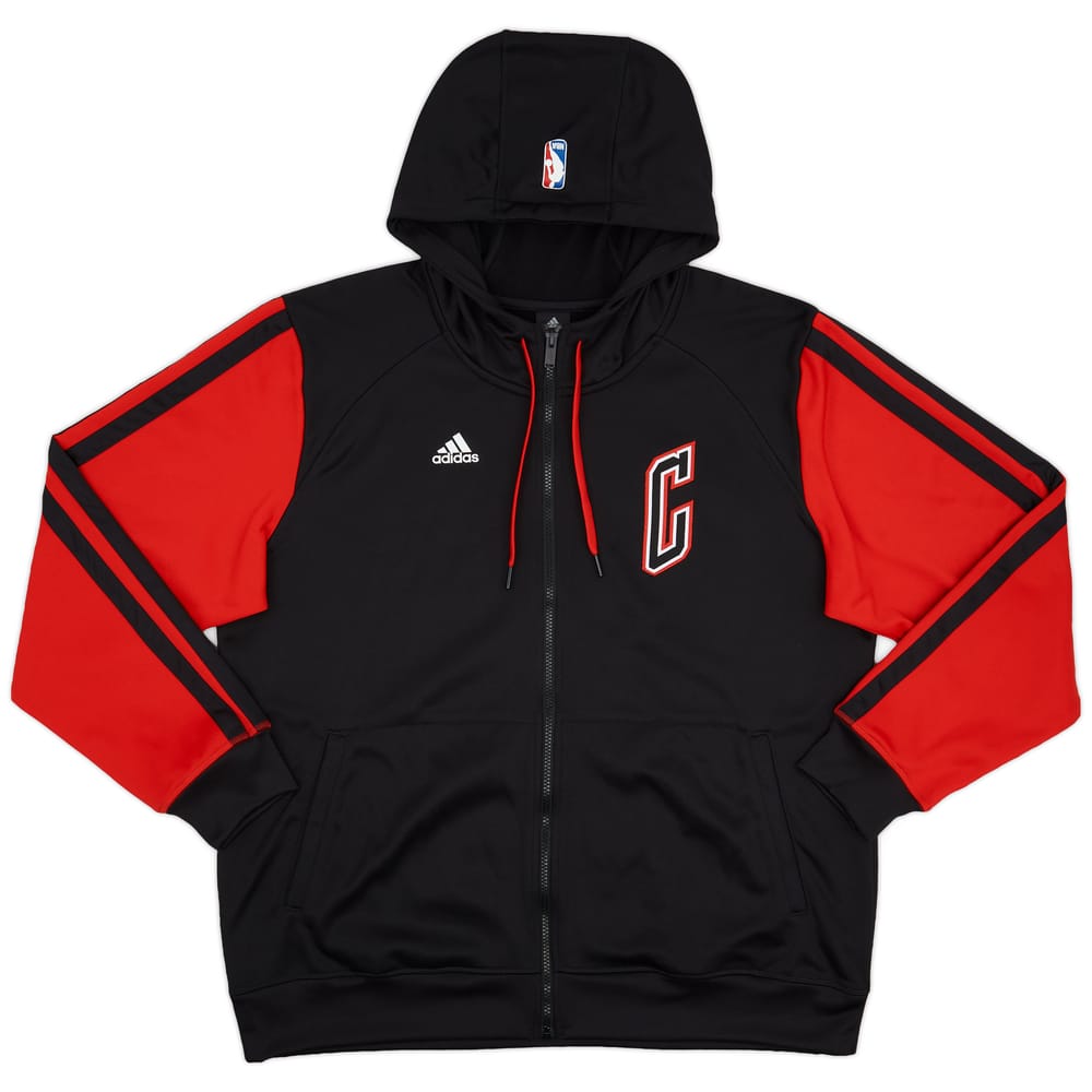 2013-14 Chicago Bulls adidas Full-Zip Hooded Sweat Top - 9/10 - (XL)