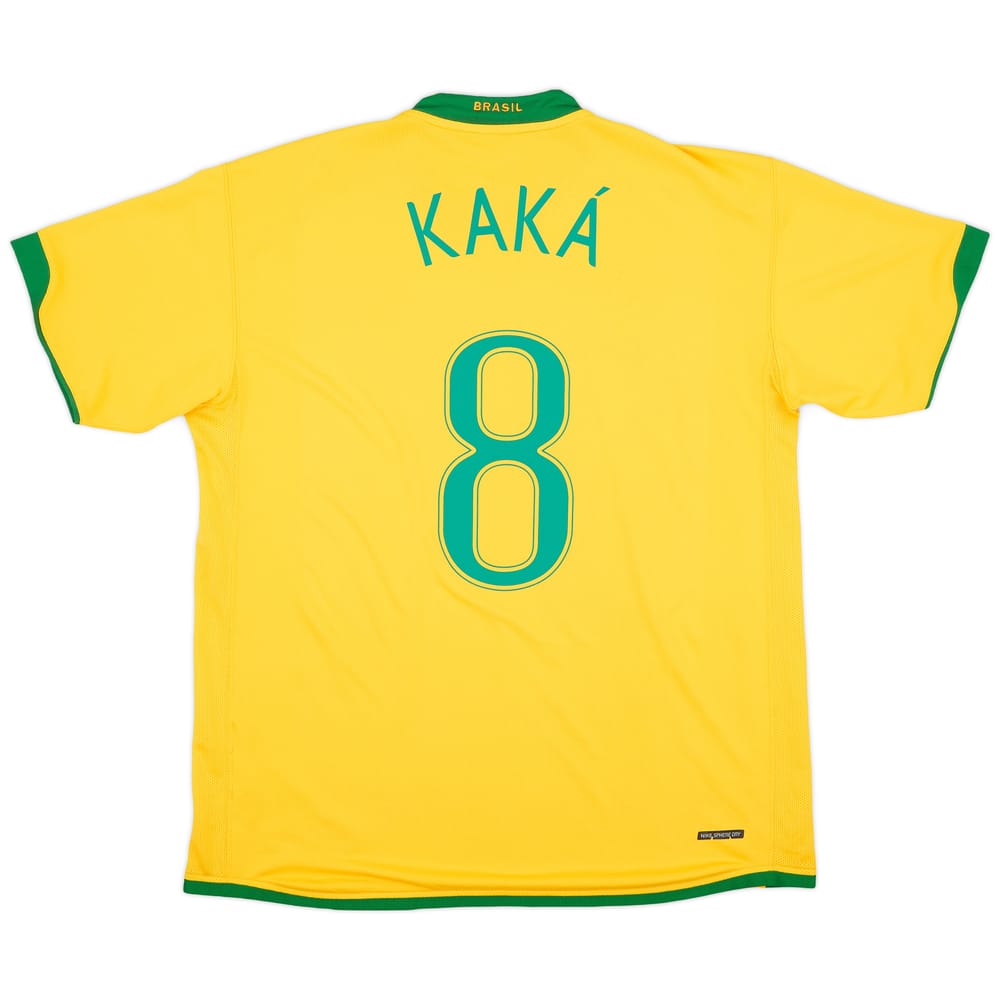 2006-08 Brazil Home Shirt Kaka #8 - 6/10 - (XL)