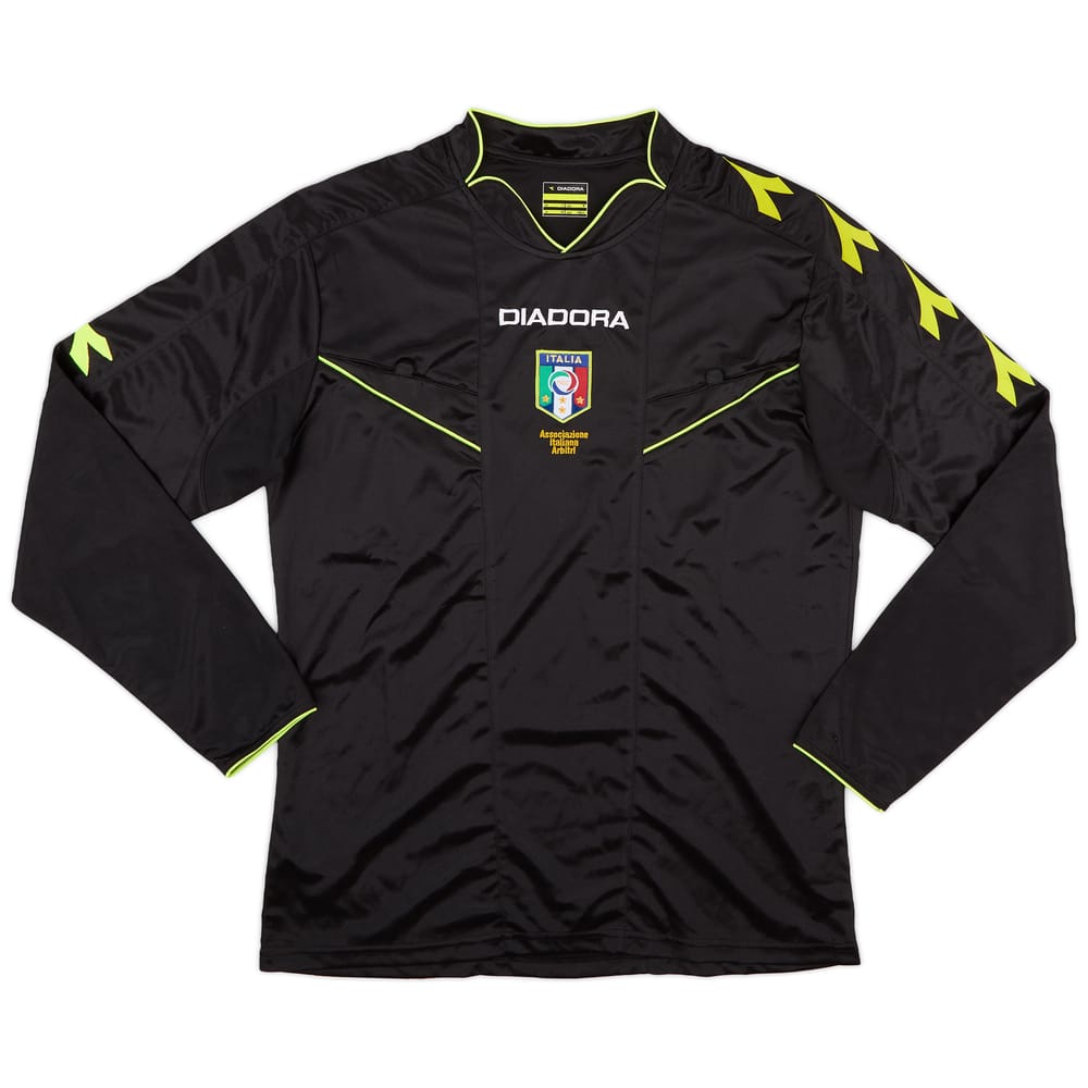 2013-15 Italy Diadora Referee L/S Shirt - 8/10 - (M)