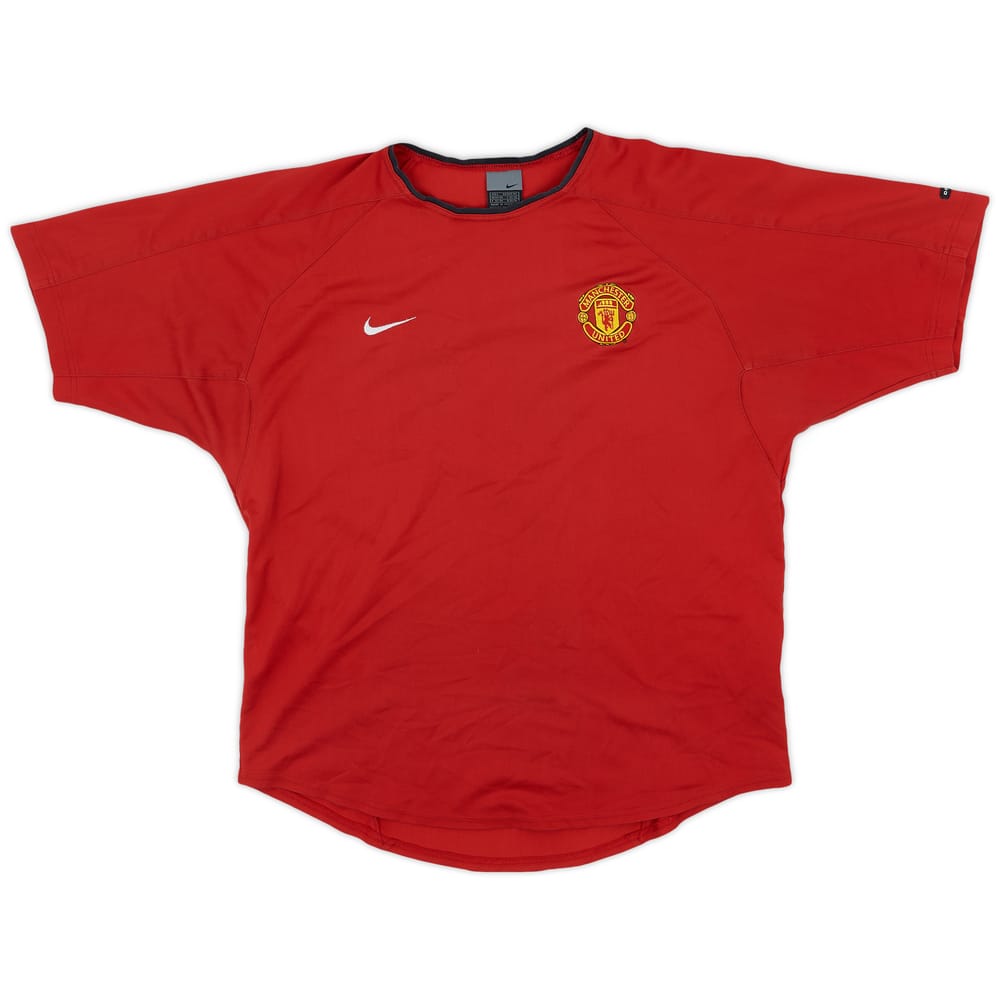 2002-03 Manchester United Nike Training Shirt - 9/10 - (L)