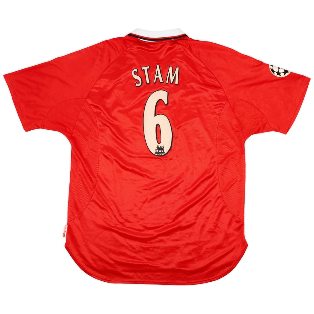 1997-00 Manchester United CL Shirt Stam #6 - 8/10 - (XL)