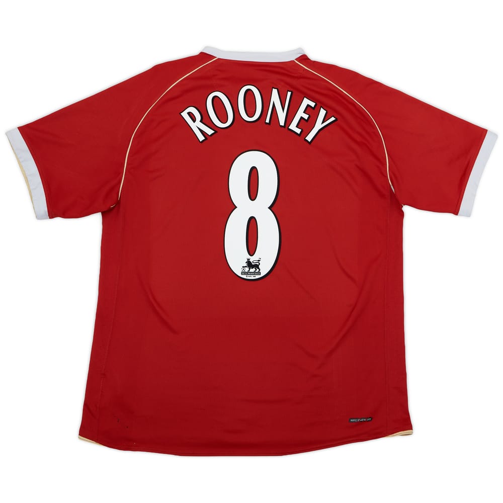 2006-07 Manchester United Home Shirt Rooney #8 - 6/10 - (XL)