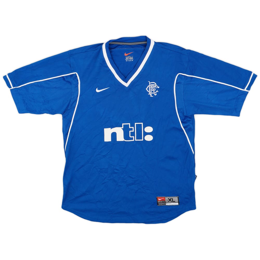 1999-01 Rangers Home Shirt - 8/10 - (XL.Boys)