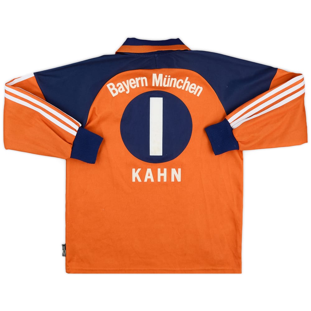 2000-01 Bayern Munich GK Shirt Kahn #1 - 6/10 - (XL.Boys)