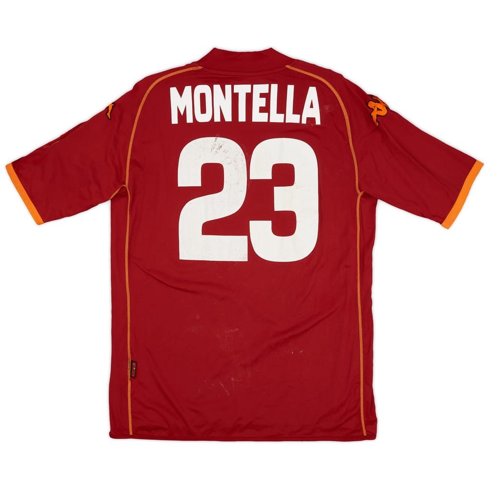 2008-09 Roma Home Shirt Montella #23 - 5/10 - (XXL)