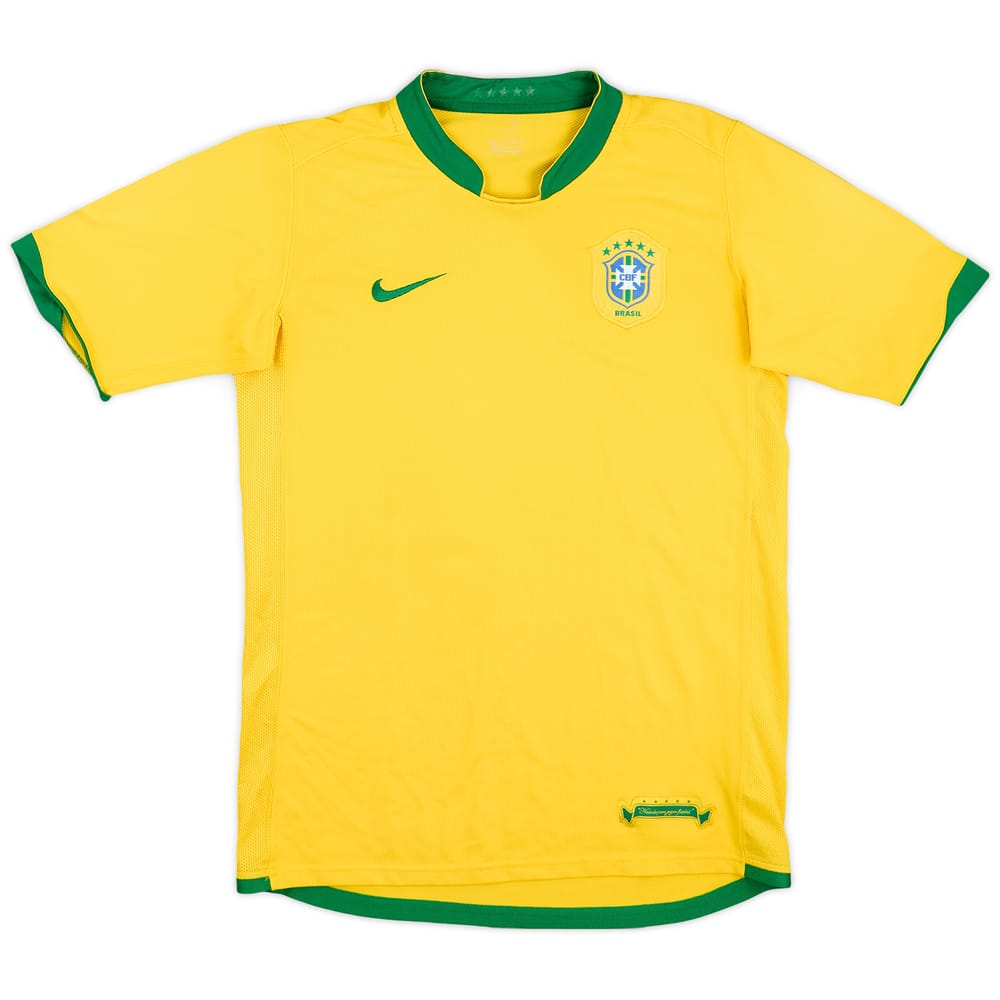 2006-08 Brazil Home Shirt - 8/10 - (XL.Boys)