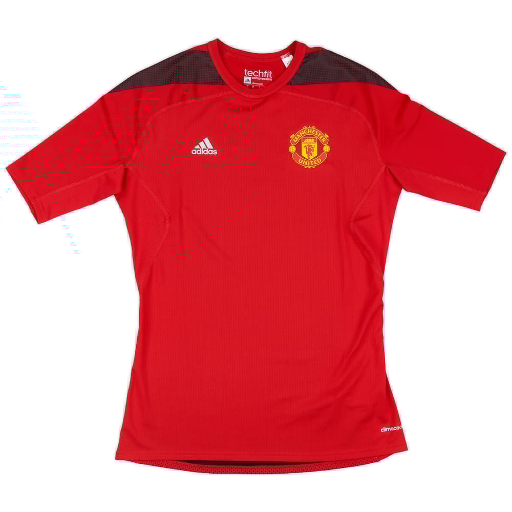 2015-16 Manchester United adidas TechFit Compression Shirt - 10/10 - (XL)