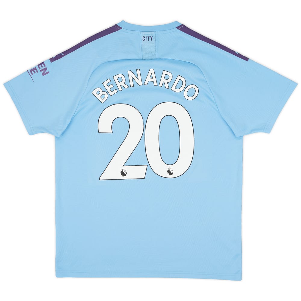2019-20 Manchester City Home Shirt Bernardo #20 - 5/10 - (XL)