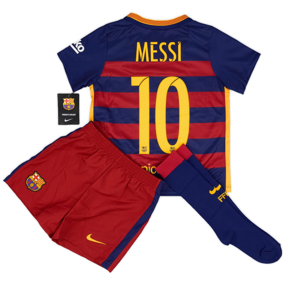 2015-16 Barcelona Home Full Kit Messi #10 (4-5 Years)