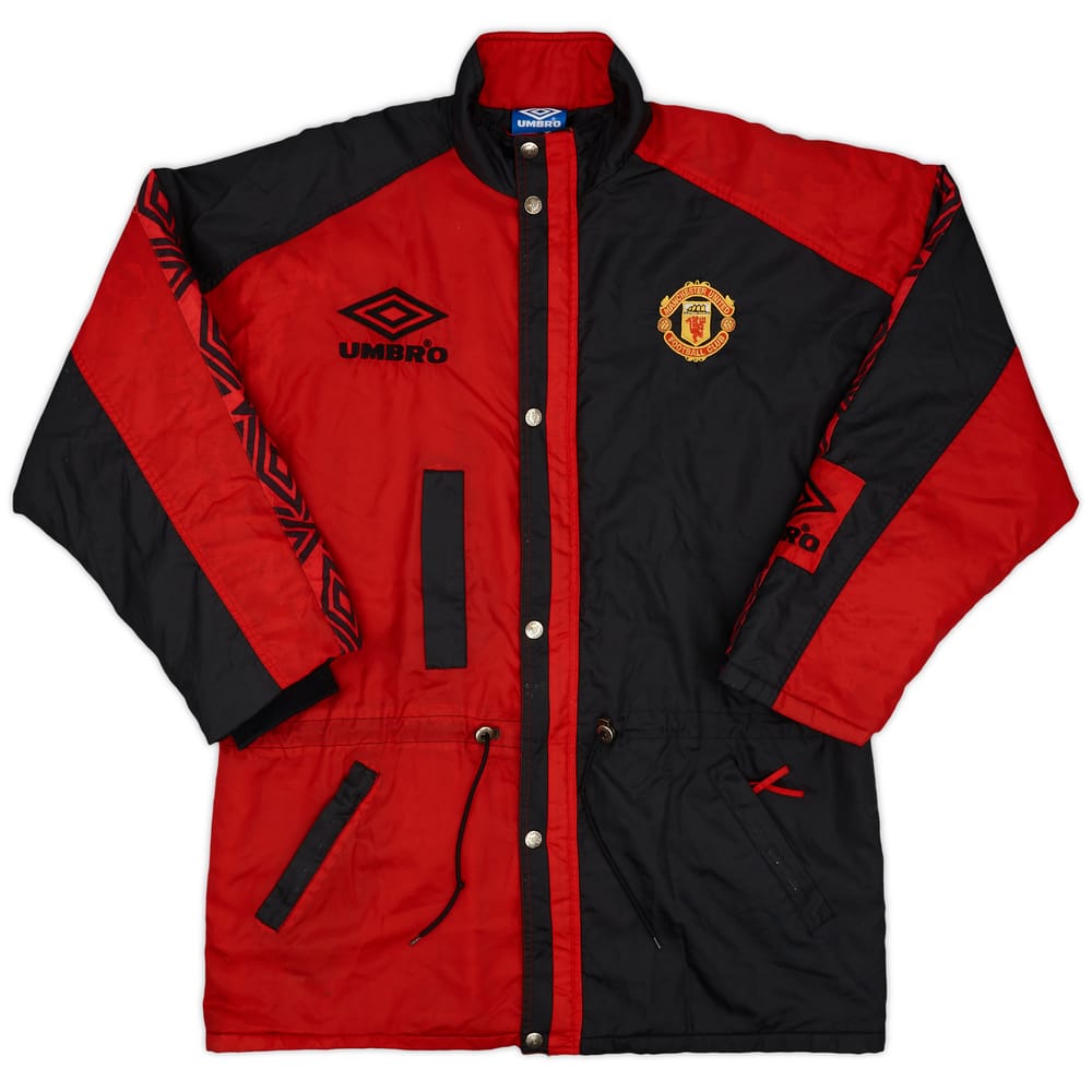 1995-97 Manchester United Umbro Padded Bench Coat - 7/10 - (XL)