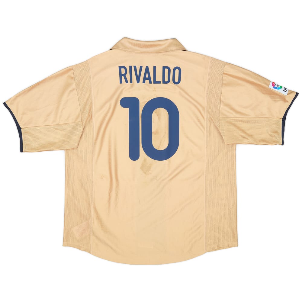 2001-03 Barcelona Away Shirt Rivaldo #10 - 5/10 - (XL)
