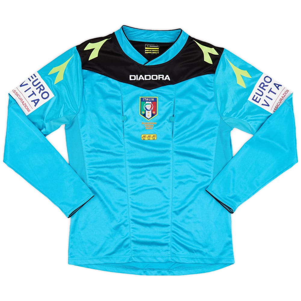 2015-16 Italy Diadora Referee L/S Shirt - 8/10 - (S)