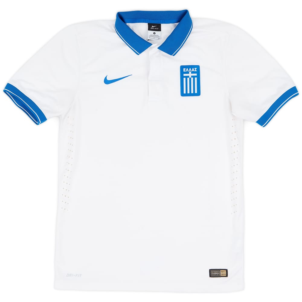 2014-15 Greece Authentic Home Shirt - 8/10 - (S)