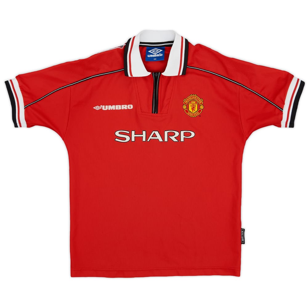 1998-00 Manchester United Home Shirt - 8/10 - (L.Boys)