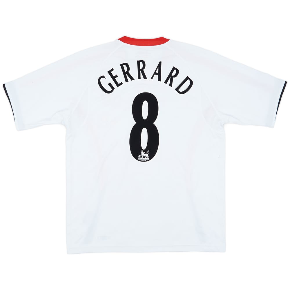2005-06 Liverpool Away Shirt Gerrard #8 - 5/10 - (L)