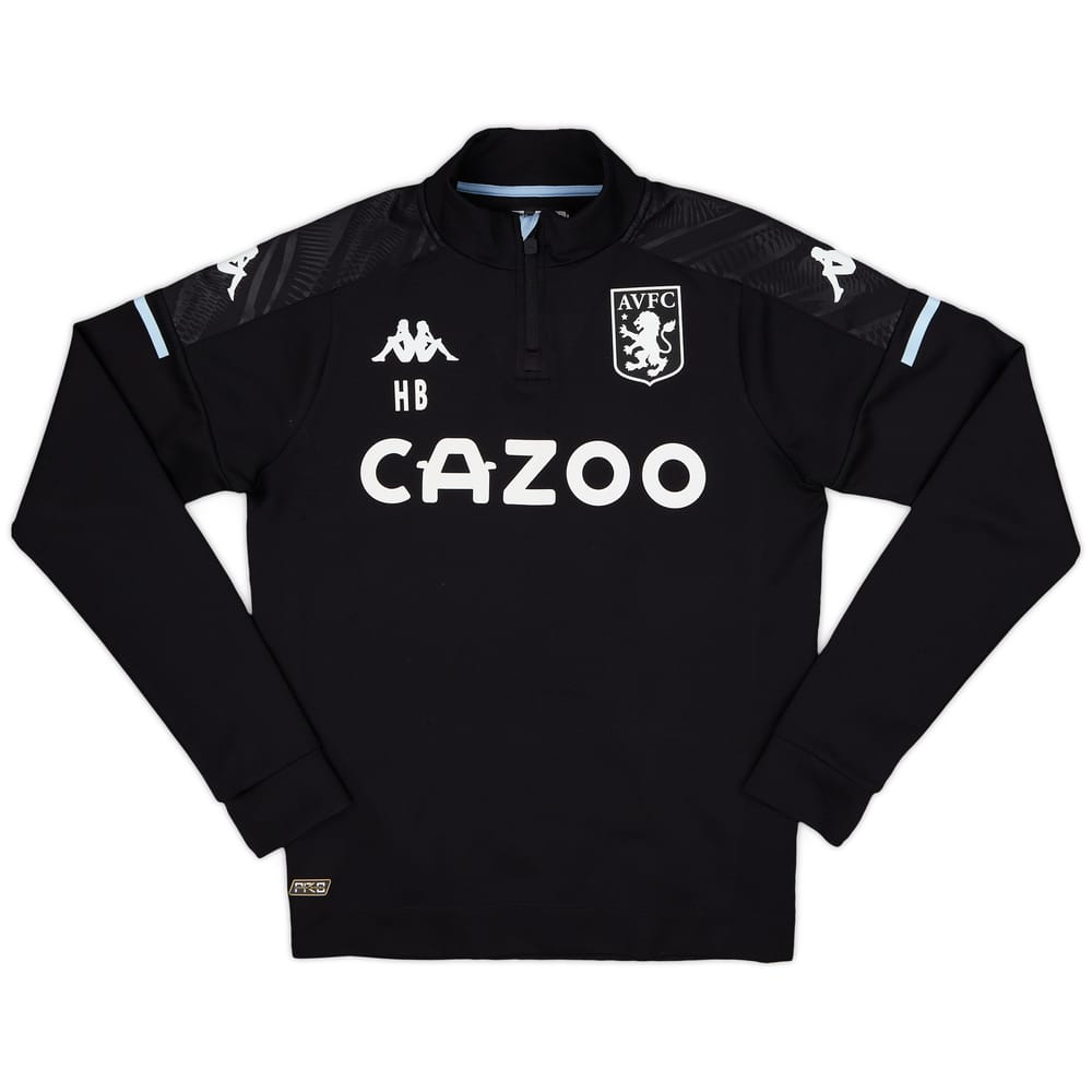 2020-21 Aston Villa Staff Issue Kappa 1/4 Zip Drill Top HB - 5/10 - (S)