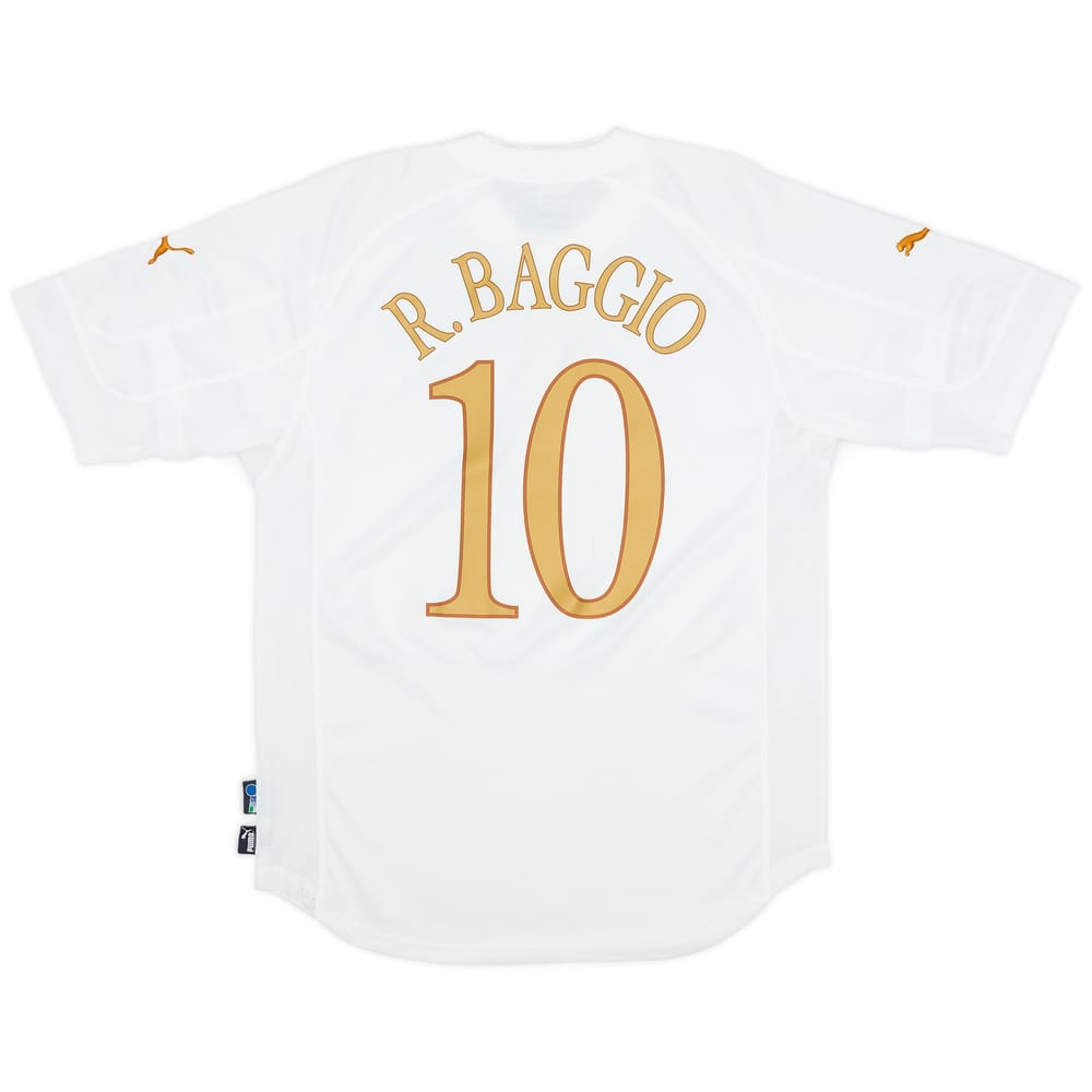 2004-06 Italy Away Shirt Baggio #10 - 8/10 - (L)