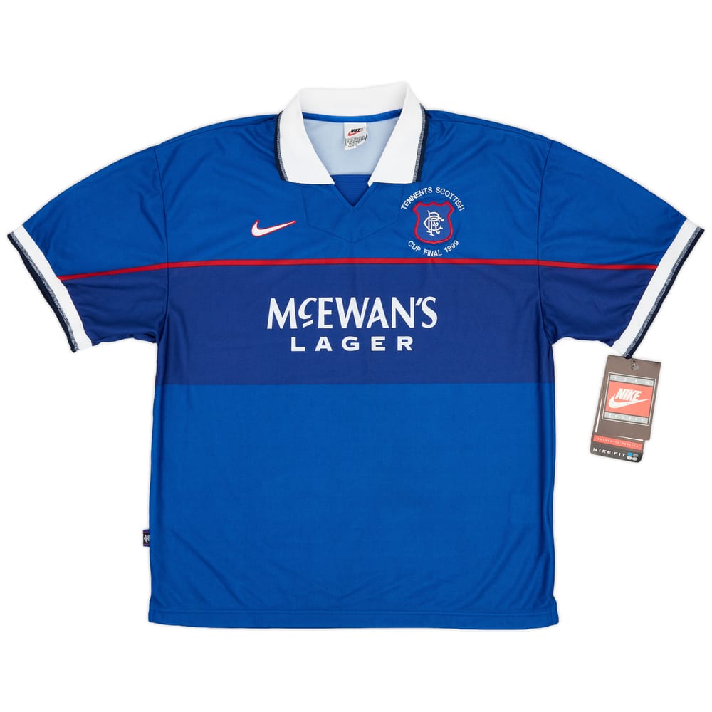 1997-99 Rangers Scottish Cup Final 1999" Player Issue Home Shirt (XL)