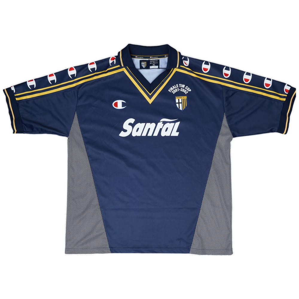 2001-02 Parma 'Signed' Finale TIM Cup Away Shirt - 9/10 - (XL)