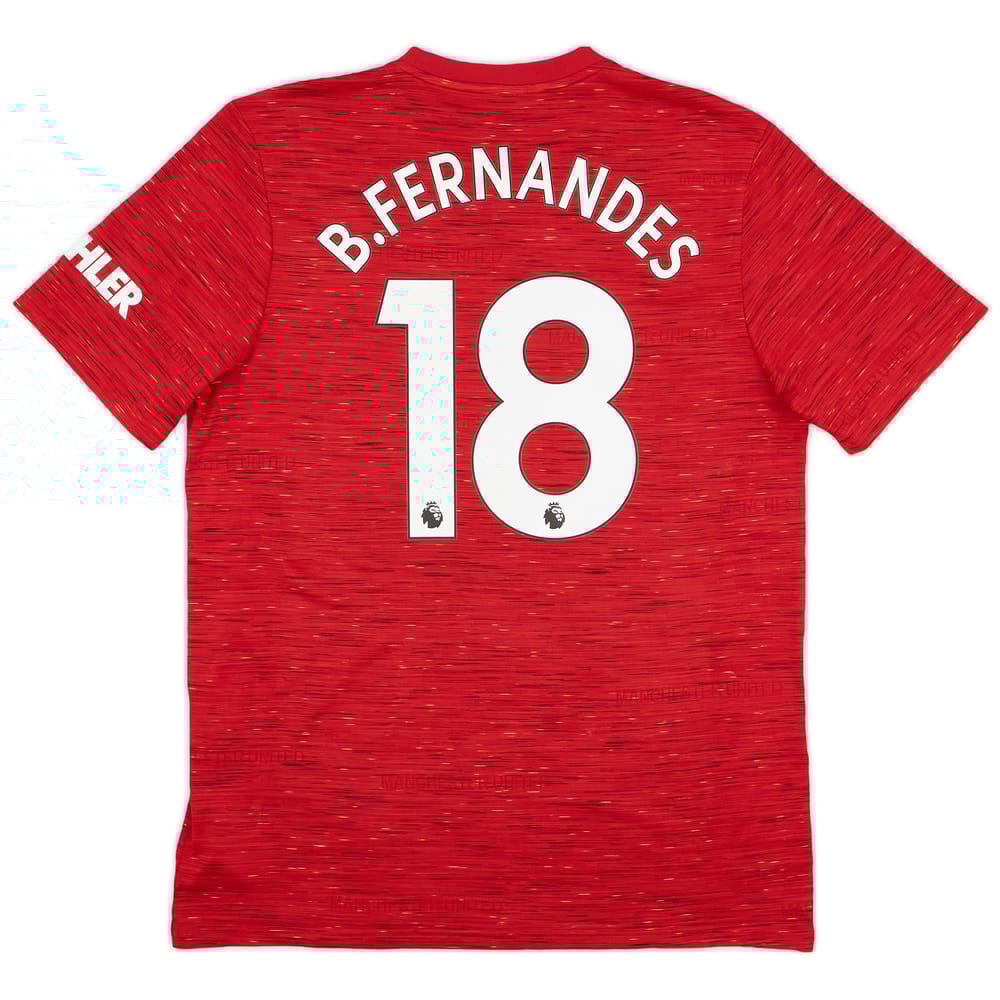 2020-21 Manchester United Home Shirt B.Fernandes #18 - 9/10 - (L)