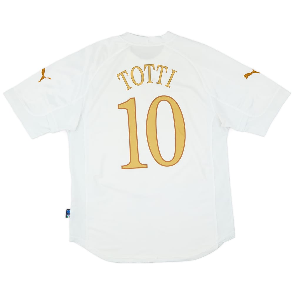 2004-06 Italy Away Shirt Totti #10 - 8/10 - (L)