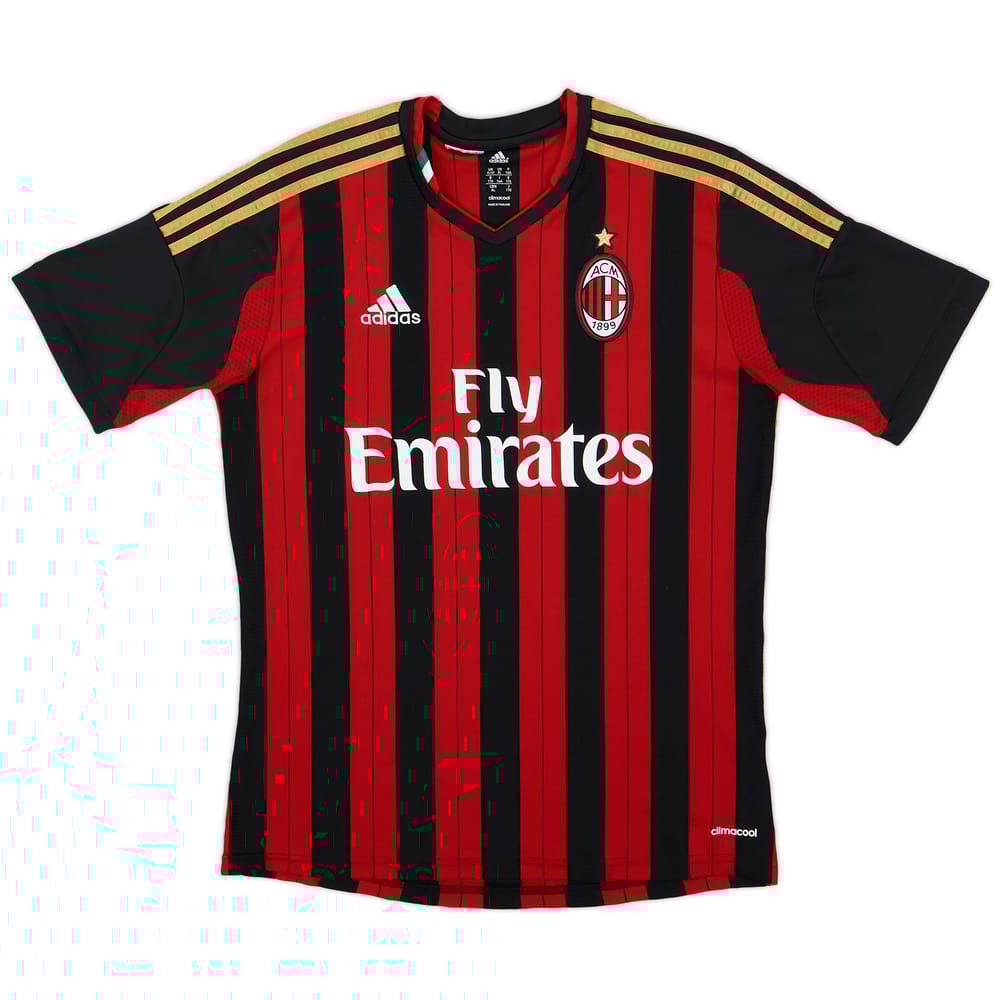 2013-14 AC Milan Home Shirt - 9/10 - (XL.Boys)