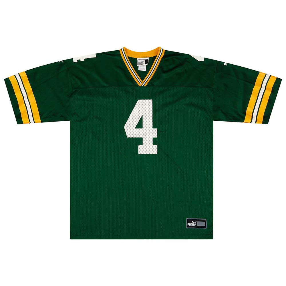 1997-00 Green Bay Packers Favre #4 Puma Jersey (Home) XL
