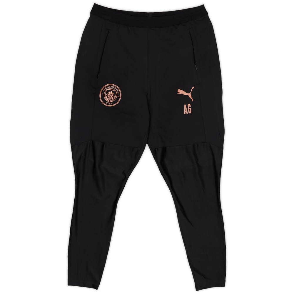 2020-21 Manchester City Staff Issue Training Pants/Bottoms #AG - As New - (M)